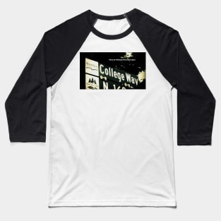 College Way, Shoreline, Washington by Mistah Wilson Baseball T-Shirt